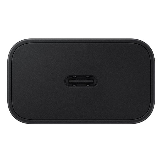 Adaptador carregador Samsung tipo C 25 W preto USB carga rápida 1 porta 5 V