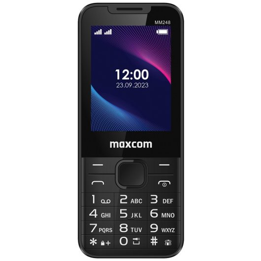 Móvil MaxCom Classic MM248 4G Dual SIM 2.4? 240x320 Negro Radio FM 82,3g
