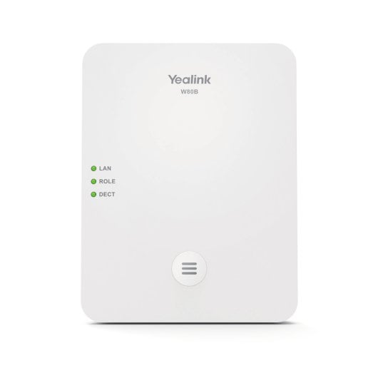 Base DECT Yealink W80B 1,8-1,9GHz 300m VLAN SIP SRTP TLS G.729 Blanco