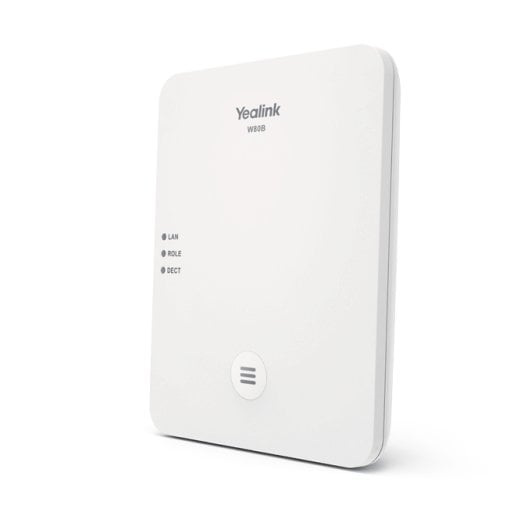 Base DECT Yealink W80B 1,8-1,9GHz 300m VLAN SIP SRTP TLS G.729 Blanco