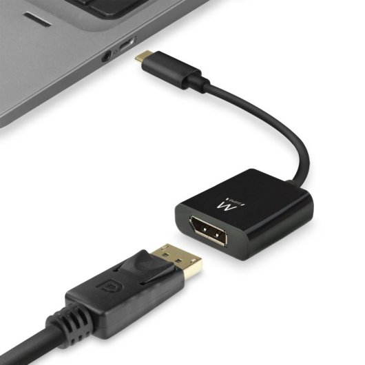 Adaptador Ewent EW9825 USB Tipo C a DisplayPort 0,15m Macho-Hembra Derecho