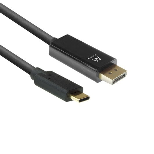 Ewent EW9826 Cabo USB-C para DisplayPort 2m Macho-Macho com Conexão Reta