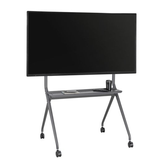 Suporte de TV Ewent EW1542 para TVs de 50″ a 86″ até 120 kg, altura ajustável, rodas 360°