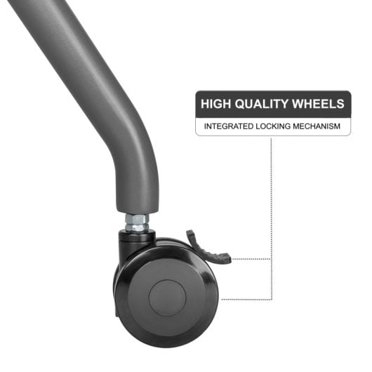 Suporte de TV Ewent EW1542 para TVs de 50″ a 86″ até 120 kg, altura ajustável, rodas 360°