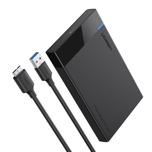Caja disco duro 2.5? Ugreen 30848 SATA II/III USB 5Gbps Negro hasta 6TB