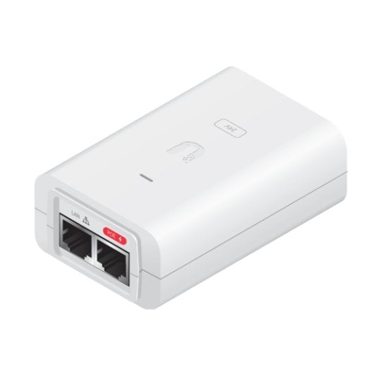 Inyector PoE Ubiquiti POE-24-30W-G-WH Gigabit Ethernet 24V 30W Blanco