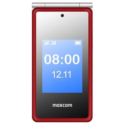 Maxcom Comfort MM835 Dual-SIM, 4G LTE, 3,5-Zoll-Bildschirm, SOS-Taste, Rot