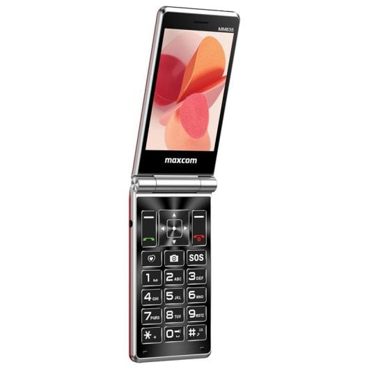 Maxcom Comfort MM835 Dual-SIM, 4G LTE, 3,5-Zoll-Bildschirm, SOS-Taste, Rot
