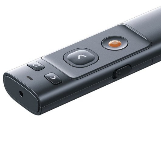 Baseus ACFYB-B0G Presentador Inalámbrico con Punto Naranja y Control Remoto Negro