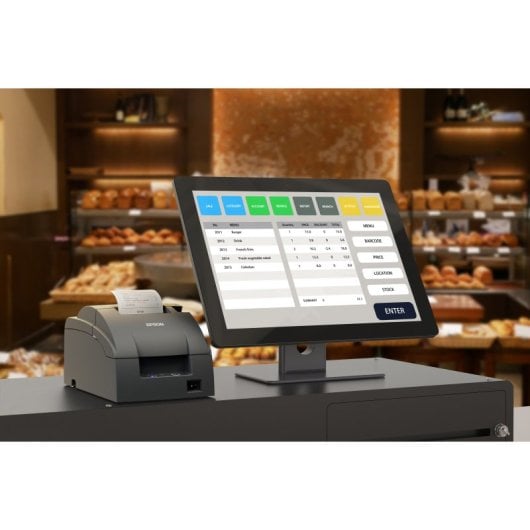 Impresora Matriz de Punto Alámbrica Epson TM-U220IIB RS-232 recibos 4,7lps 8,3cm gris