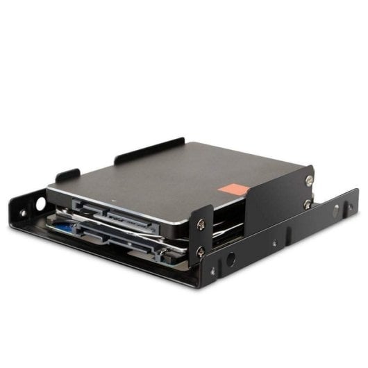 Ewent EW7006 Montagehalterung für 2 2,5″ HDD/SSD im 3,5″ Schacht, Schwarz