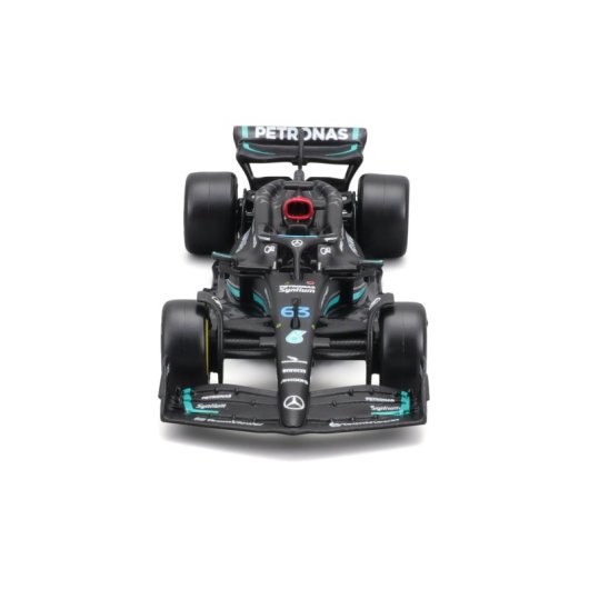 Modelo a escala BBURAGO Mercedes AMG F1 #63 Russell 1:43 metal y plástico premontado