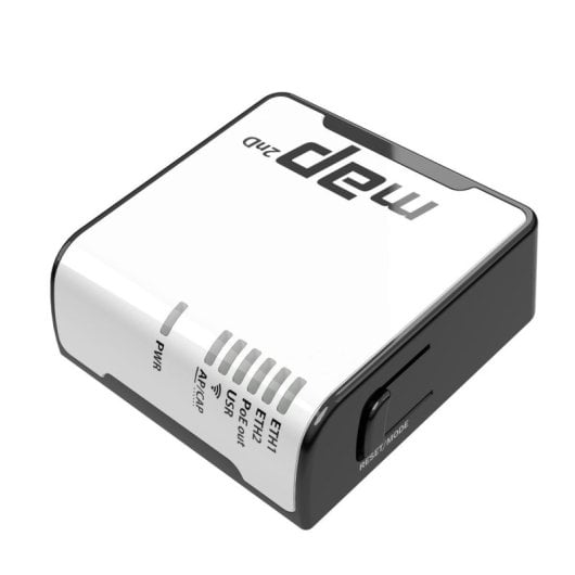 Punto de Acceso Mikrotik mAP 2,4 GHz 10/100 Mbit/s PoE Negro/Blanco Compacto