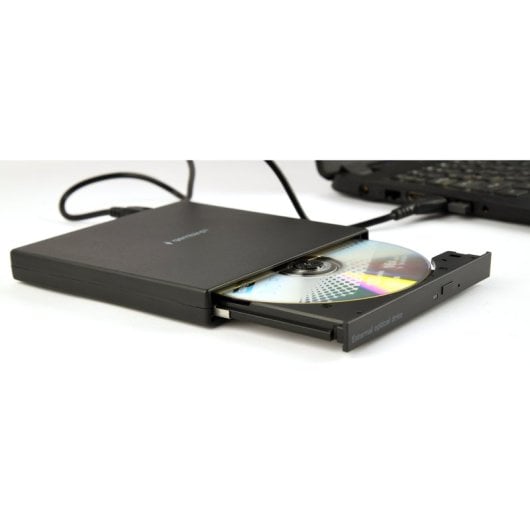 Grabadora DVD Externa Gembird DVD-USB-04 USB 2.0, 24x CD, 8x DVD, Negra