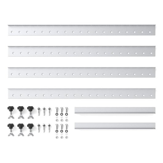 Kit di montaggio indipendente EcoFlow AA-FRAME-28IN, argento, superficie in cemento, 0-90°