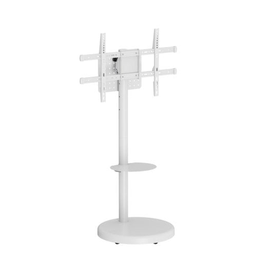 Carrito para TV Ewent EW1550 Blanco Altura Ajustable 50kg 37-86? Inclinación y Giro