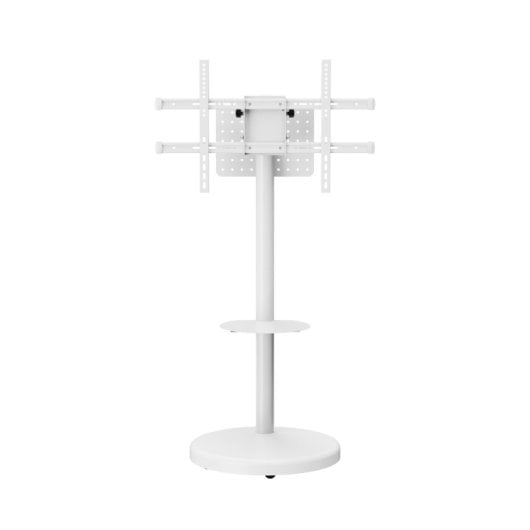 Carrito para TV Ewent EW1550 Blanco Altura Ajustable 50kg 37-86? Inclinación y Giro