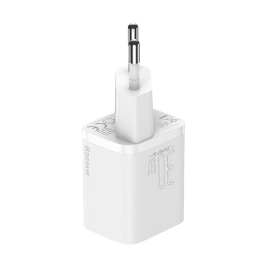 Baseus CCSUP-J02 Ladegerät 1x USB-C Universal AC Power Weiß