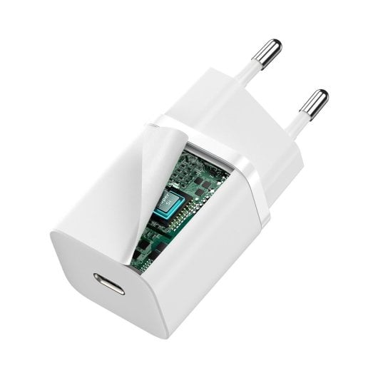 Baseus CCSUP-J02 Ladegerät 1x USB-C Universal AC Power Weiß