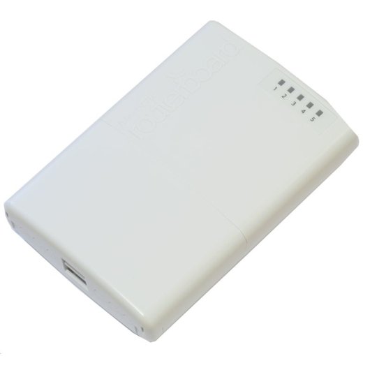 Routeur Ethernet WAN Mikrotik PowerBox 10/100 Mbps, 16 Mo de mémoire Flash, 64 Mo de RAM, extérieur blanc