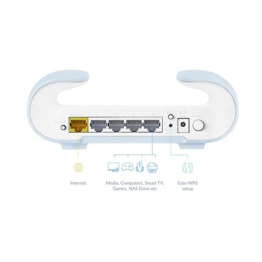 WiFi Mesh D-Link 1 Nœud 3000 Mbps 260 m² Wi-Fi 6 double bande interne