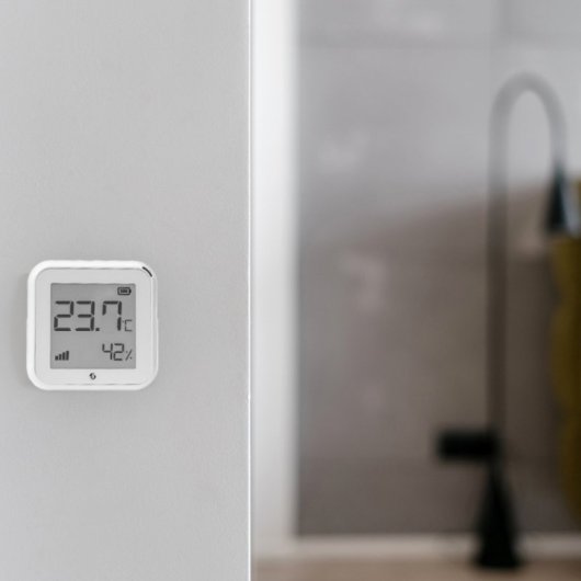 Sensor Shelly Plus H&T Interior Independiente Temperatura y Humedad -45 a 135°C USB/WiFi