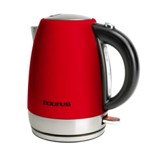 Hervidor Taurus Vintage Red 1.7L 2200W Acero Inoxidable Base 360º Sin Cables Rojo