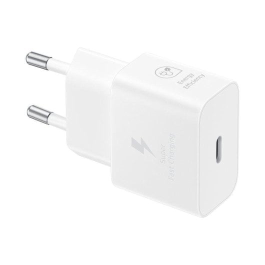 Cargador Samsung EP-T2510NWEGWW USB-C 25W Blanco Carga Rápida Universal