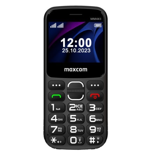 MaxCom Comfort MM443 4G Mobiltelefon 2,31″ 240x320 0,08MP 1700mAh Schwarz