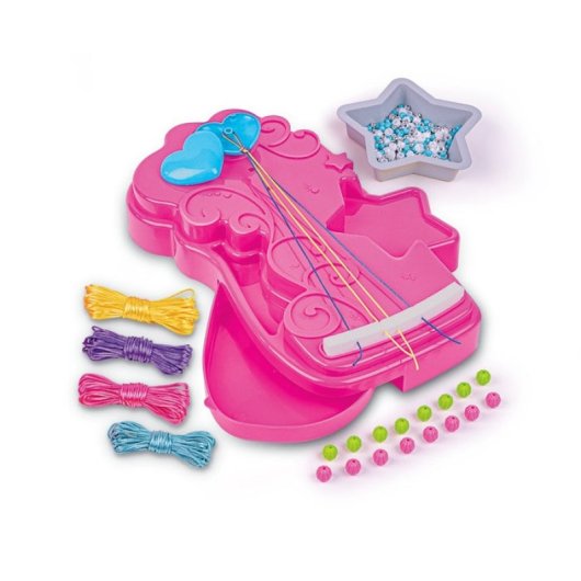 Kit de fabrico de pulseiras multicoloridas Clementoni Crazy Chic Friendship Bracelets Mania para maiores de 7 anos