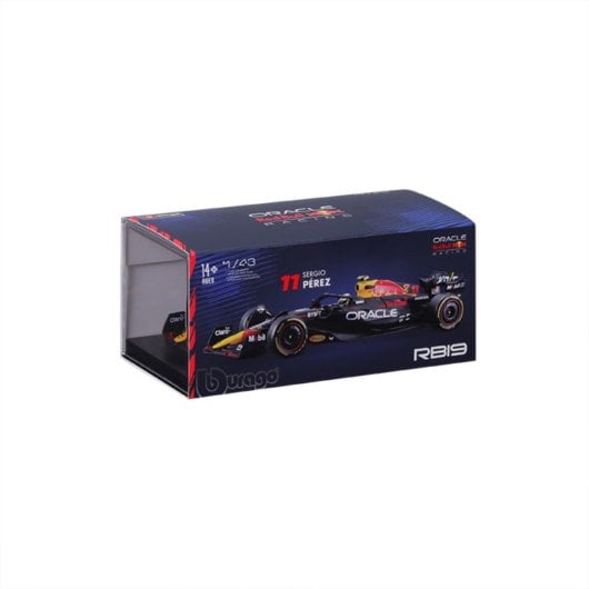 BBURAGO RedBull F1 RB19 modello in scala 1:43 preassemblato in metallo e plastica