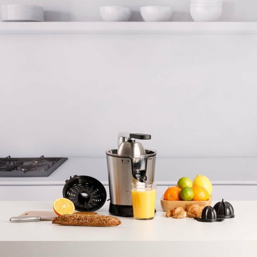 Taurus EASY PRESS 600 LEGEND Entsafter, 600 W, 0,65 l Edelstahltank, verstellbarer Filter