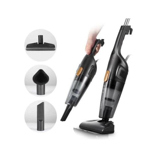 Aspirapolvere Deerma DX115C 2 in 1, filtro HEPA da 600 W, cavo da 5 m, capacità 1,2 l