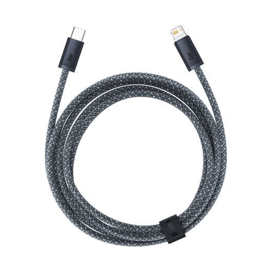 Baseus Dynamic 2m Lightning USB-C Stecker-Stecker-Kabel Grau