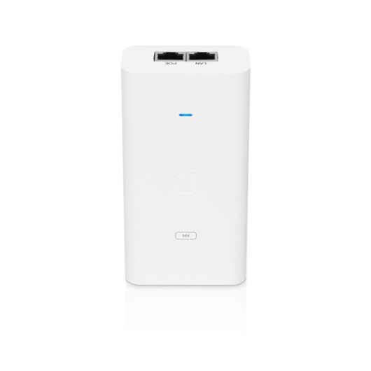 Inyector PoE Ubiquiti POE-54V-80W Gigabit Ethernet 54V 80W Certificaciones CE FCC UL