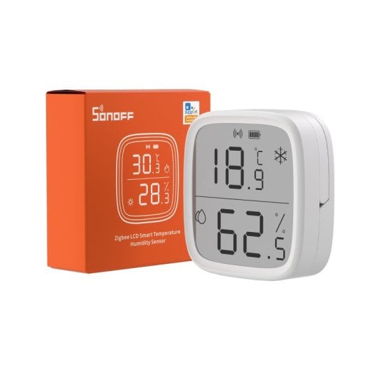 Capteur de température et d'humidité sans fil indépendant d'intérieur Sonoff ZigBee haute précision