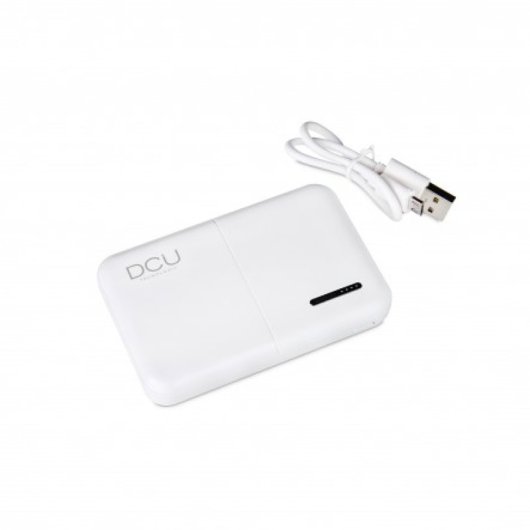Batería externa DCU Tecnologic 5000mAh triple USB protección inteligente LED compacta