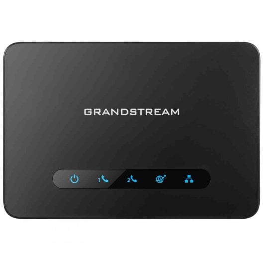 Adaptador VoIP Grandstream HT812 2 Puertos FXS, Codecs iLBC G.711 G.729A OPUS Seguridad AES