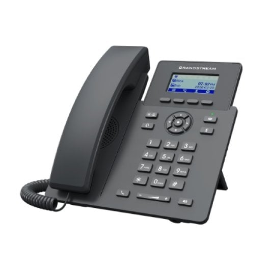 Grandstream Networks GRP2601W Telefono IP LCD a 2 linee con Fast Ethernet, Wi-Fi 6, nero