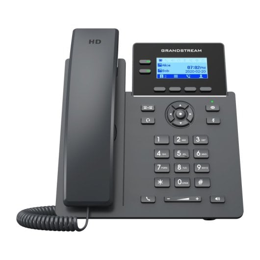Teléfono IP Grandstream Networks GRP2602P 2 líneas inalámbrico LCD 2000 contactos negro