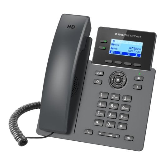 Teléfono IP Grandstream Networks GRP2602P 2 líneas inalámbrico LCD 2000 contactos negro