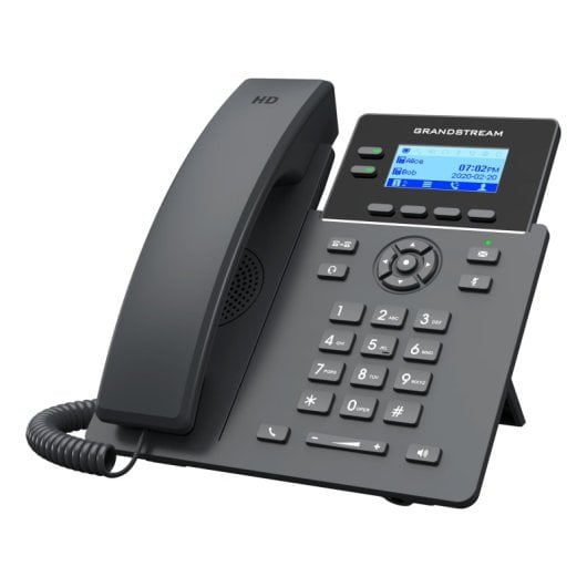 Teléfono IP Grandstream Networks GRP2602P 2 líneas inalámbrico LCD 2000 contactos negro