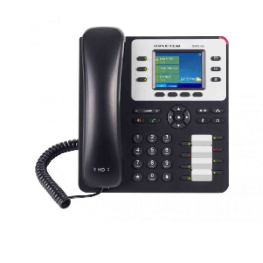 Teléfono IP Grandstream GXP-2130 Negro Pantalla TFT 3 líneas Bluetooth Gigabit Ethernet