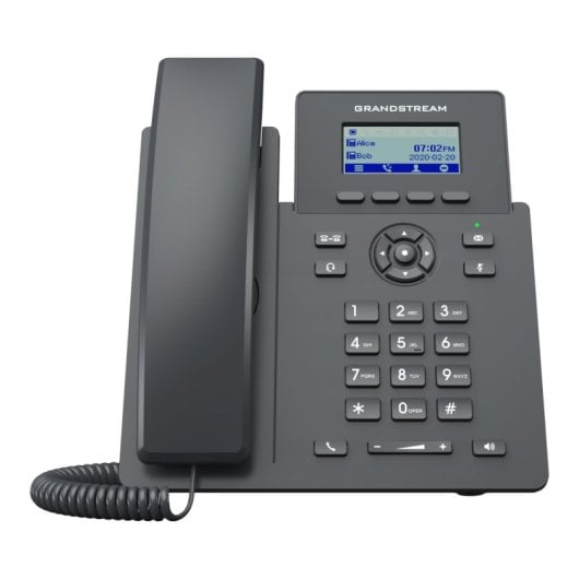 Grandstream GRP2601P Telefono IP nero 2 linee LCD Protezione password