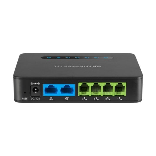 Adattatore VoIP Grandstream HT814 4 porte FXS, G.711/G.729, sicurezza AES, LED LAN/WAN