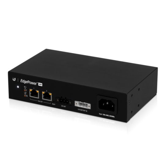 Sai Ubiquiti EdgePower 54 V PoE 100-240 V Indicateurs LED RJ-45 Télécommande