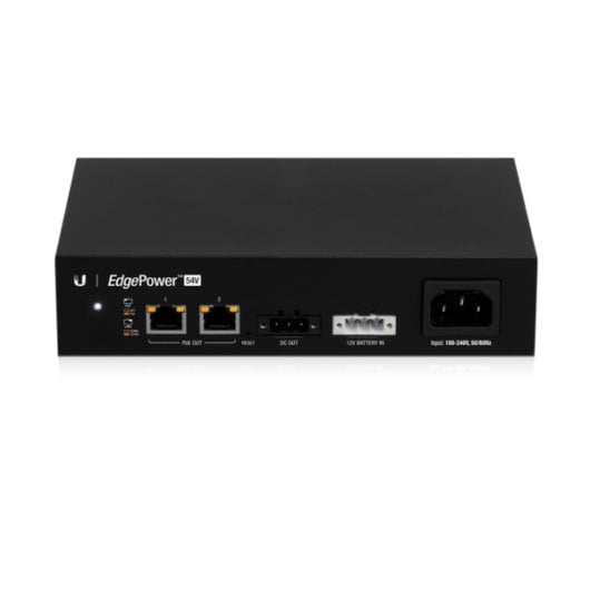 Sai Ubiquiti EdgePower 54 V PoE 100-240 V Indicateurs LED RJ-45 Télécommande