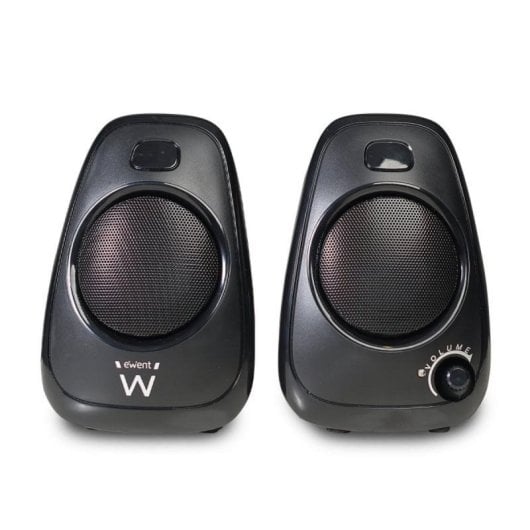 Altavoz Ewent EW3527 2.0 Estéreo Alámbrico 6W RMS USB Compacto Negro Rejilla Metálica