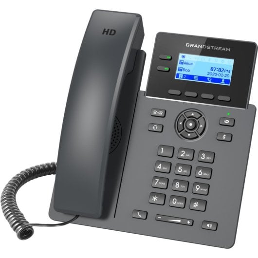 Telefono IP cablato Grandstream Networks GRP2602 LCD da 2,21″ a 2 linee, nero