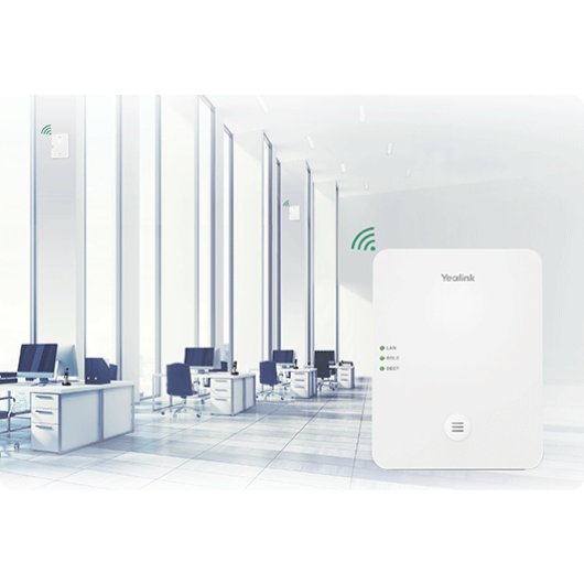 Yealink W80DM Bianco DECT IP Central SIP Dual Band VLAN Sicurezza avanzata